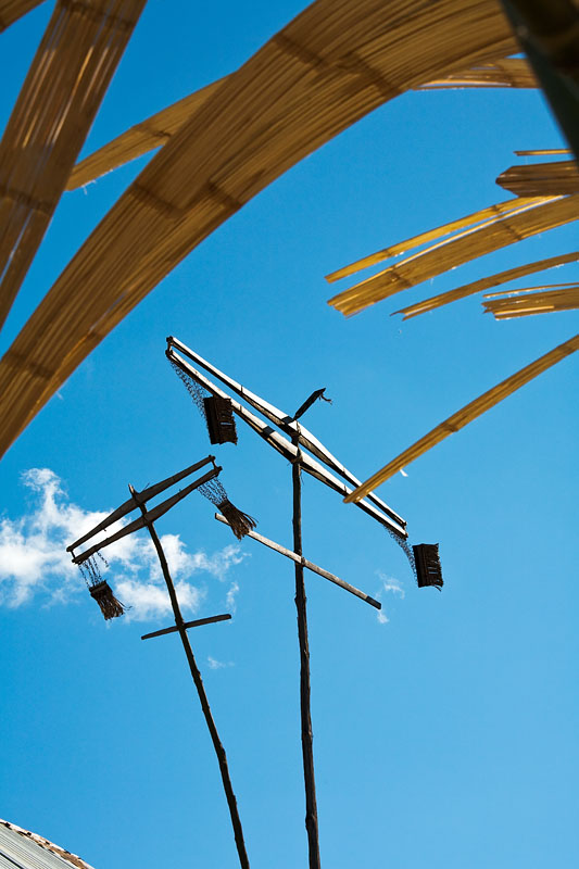  Akha babo pole. The Apatani people worship the sun and moon, called  Donyi Polo